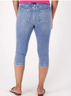 Isaac Mizrahi Live! 16 Regular Knit Denim Pull on Capri Jeans A599555 — photo 2