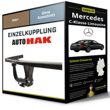 Starre Anh&auml;ngerkupplung f&uuml;r MERCEDES C-Klasse Limousine 13-18 Typ W205 Auto Hak