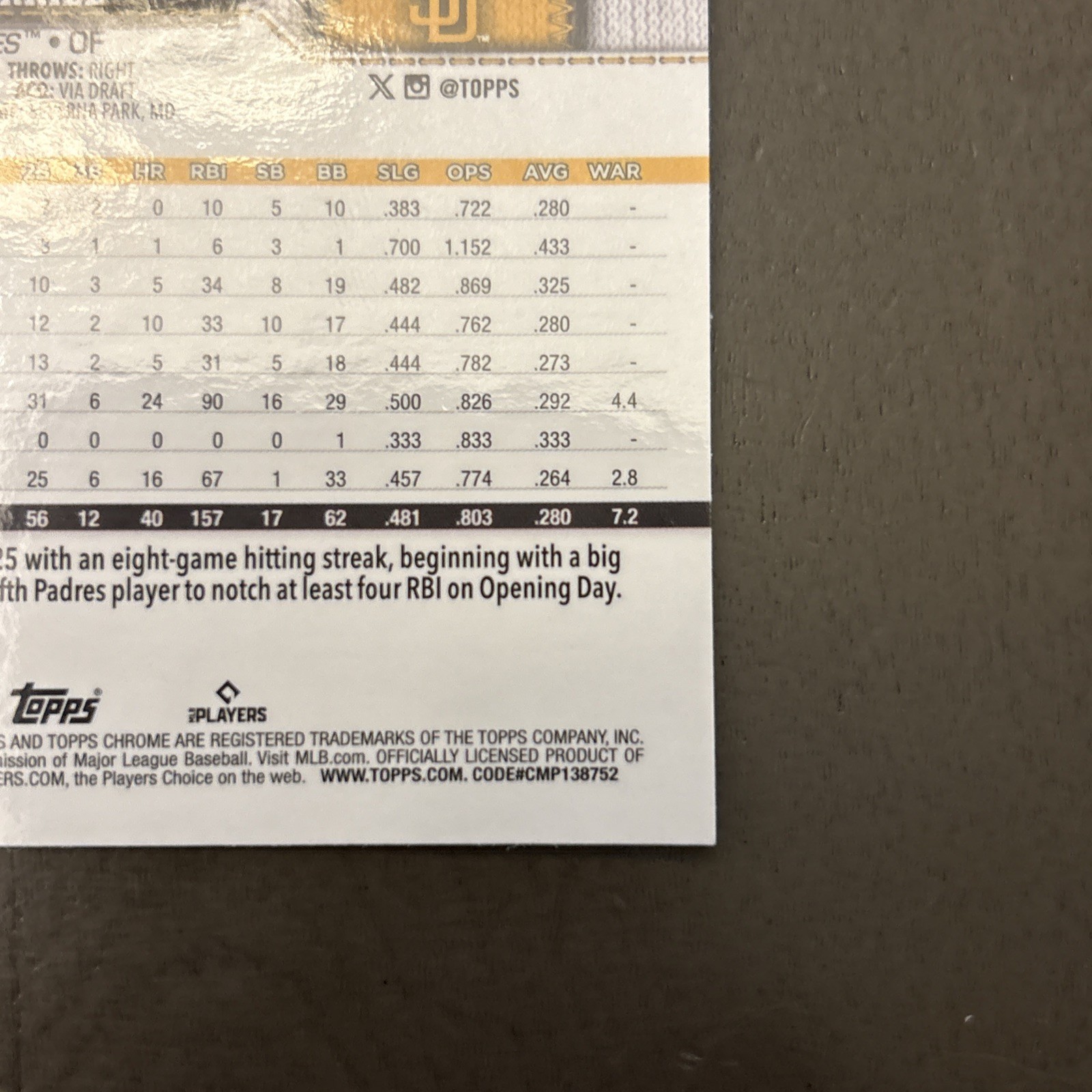 2026 Topps Chrome #137 Jackson Merrill - Golf Image Variation view 4