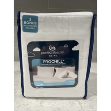 6 Piece KING White Serta Perfect Sleeper Elite Prochill Cooling Fabric Sheet Set