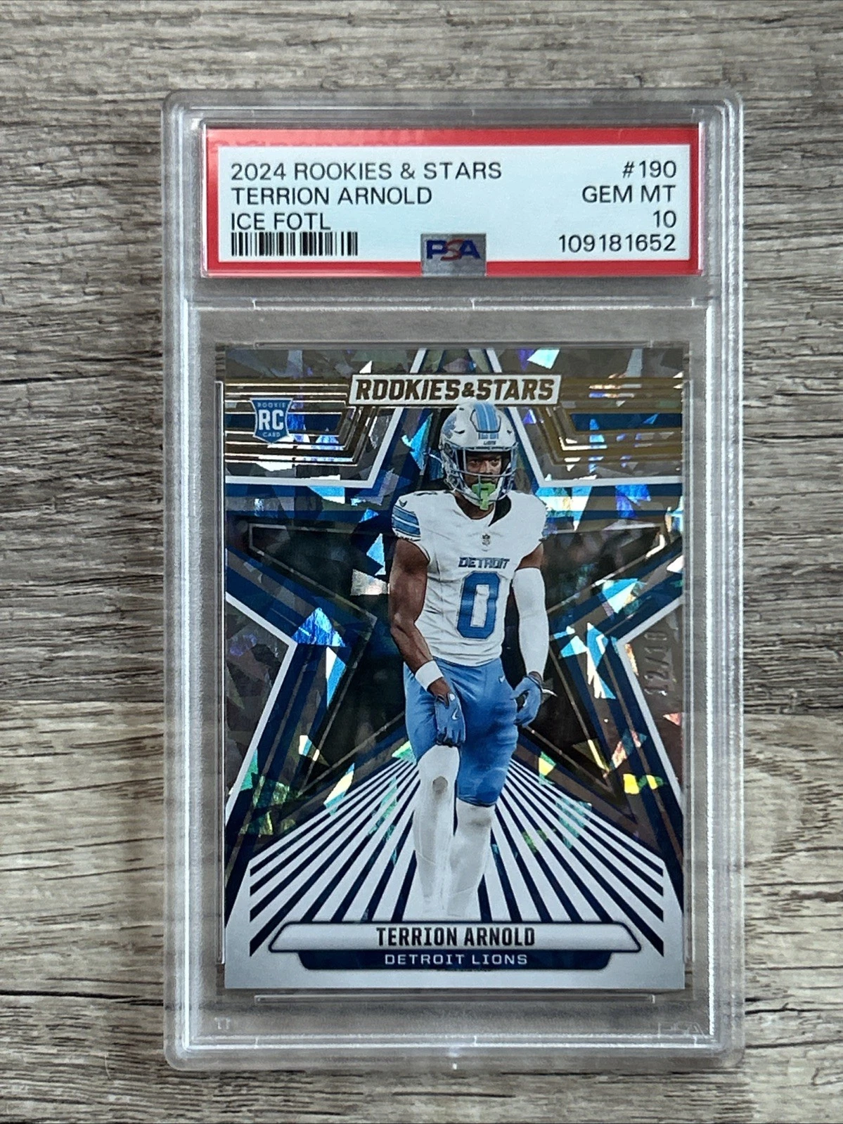 Terrion Arnold Panini Rookies & Stars #190 Ice Fotl