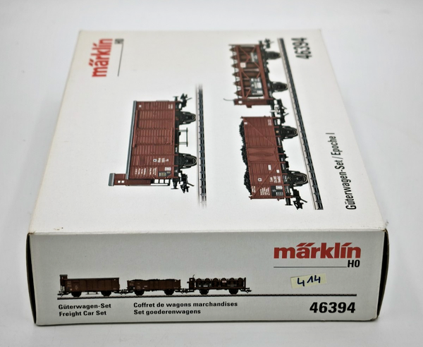 Märklin 46394 H0 1:87 GüTerwagen-Set 3 Tlg. Kpev Ep.I Neu/Ovp 414-image
