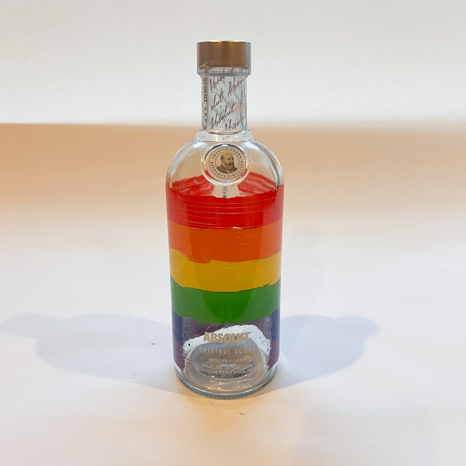 Limited Edition Absolut Vodka Gay Pride Rainbow Bottle 750ml