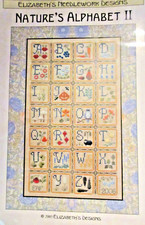 VTG. 2005 NATURE'S ALPHABET II - Elizabeth's Foster Needlework Designs-100x178