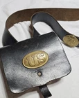 Civil War Ammo Pouch with Sling Leather Union United States  ~7 x 7.5 x 2"  used