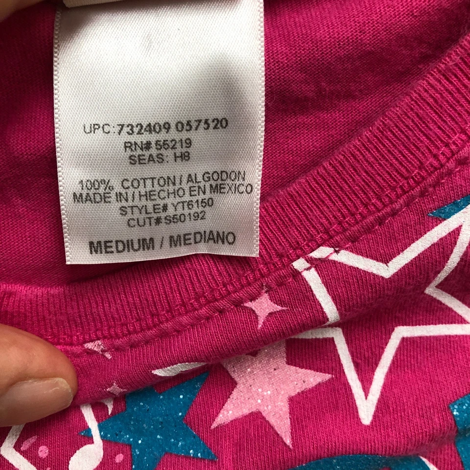 Disney High School Musical 2 Top Shirt Medium Youth Pink Graphic Tee Y2K Girls M - Image 4 of 4