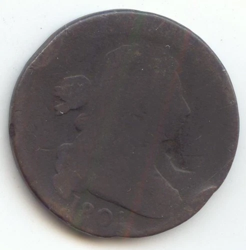 1801-P Large Cent — photo from the most recent tracked eBay sale