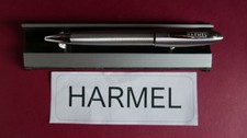 HARMEL Qualit&auml;ts - Kugelschreiber  Metall Alusilber Karomattiert gl&auml;nzend