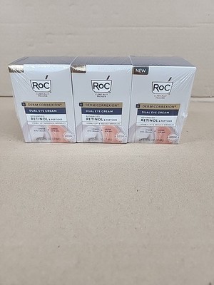 3PK Roc Derm Correxion Dual Eye Cream- Lower Eye Cream&Upper Eye Gel New