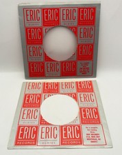 Eric Records Company Sleeves 45 RPM Vinyl 7 Inch Lot of 2 Oldies Red Glossy