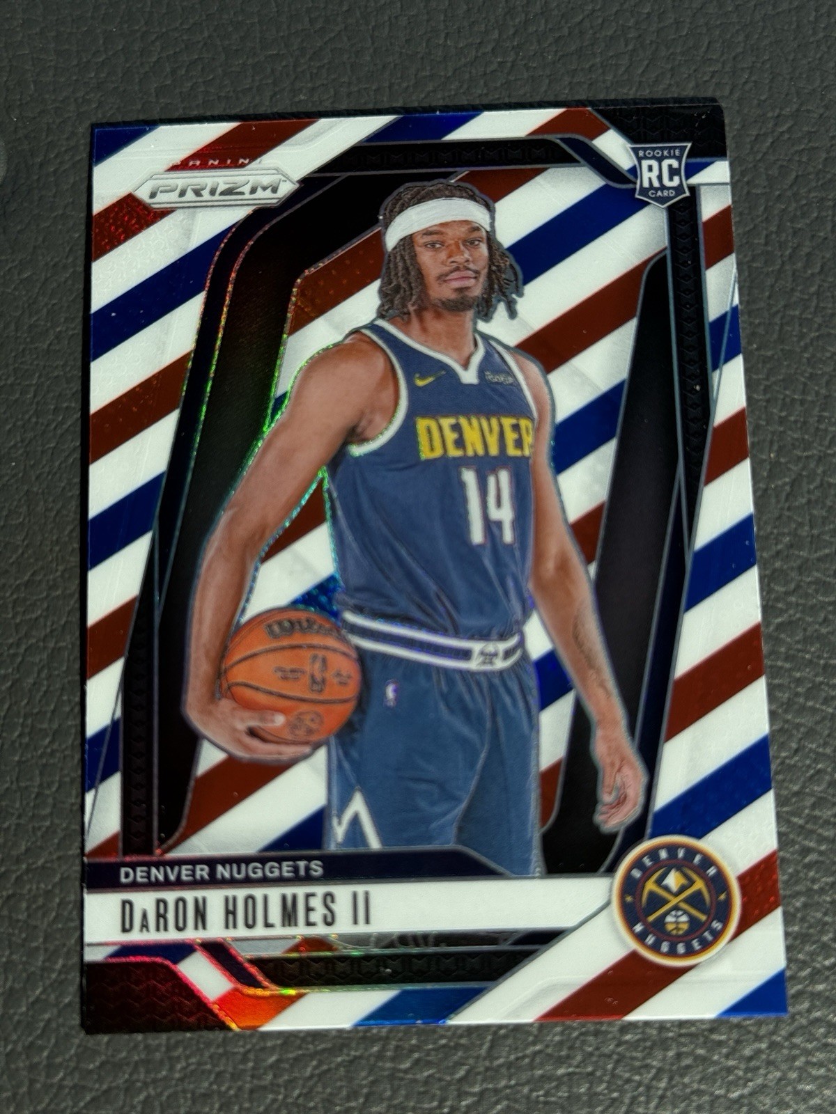 2024-25 Panini Prizm - DaRon Holmes #235 Red White & Blue Prizm (RC)