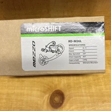 MICROSHIFT MEZZO M36L Rear Derailleur - 8/9 Speed Long Cage (Black) Max 34T