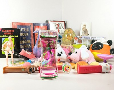 Girls Junk Drawer Lot Random Items Scary Stories Plushies 2000s Nostalgia