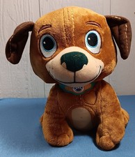 Disney Puppy Dog Pals Rolly Plush Stuffed Animal Dog Brown Teal Collar 9"