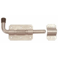 Verrou pistolet en applique - inox brossé 316 - 80x60 - tige 12mm TORBEL