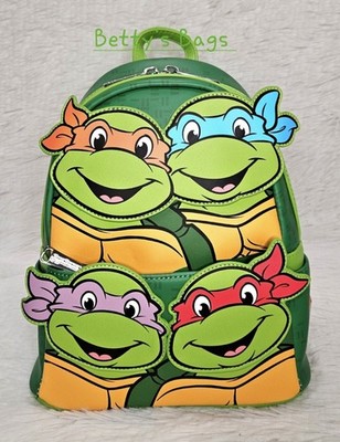 Loungefly Teenage Mutant Ninja Turtles Squad Mini Backpack NWT