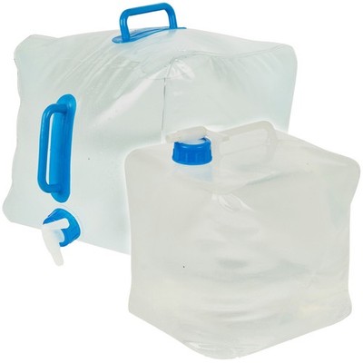 Faltbarer Wasserträger mit Hahn Behälter Camping Tragbar Aufbewahrung Outdoor