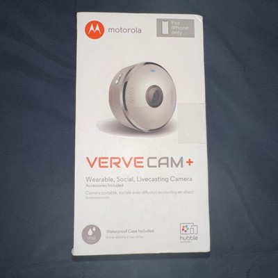 MOTOROLA VERVE CAM WEARABLE, SOCIAL, LIVECASTING CAMERA+ ACCESSORIES ARE INCLU.