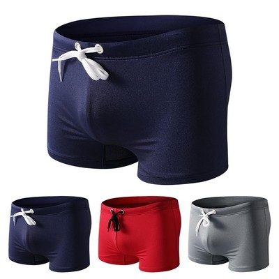 Herren Boxershorts Ice Silk in verschiedenen Unifarben mit Tethered Pouch