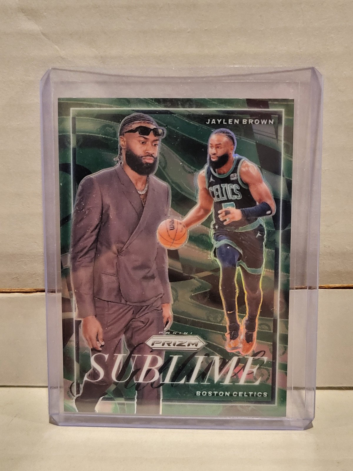 2024-25 Panini Prizm SSP Case Hit No.5 Sublime Jaylen Brown Boston Celtics Card