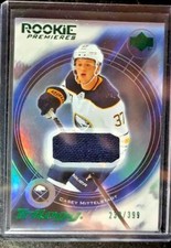 18-19 UD Trilogy 03-04 Retro Rookie Jerseys #03CM Casey Mittelstadt /399 Sabres