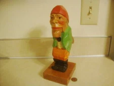 Vtg Hand Carved Wood LG NUTCRACKER PIRATE Ship Mate Black Forest Anri Quality!