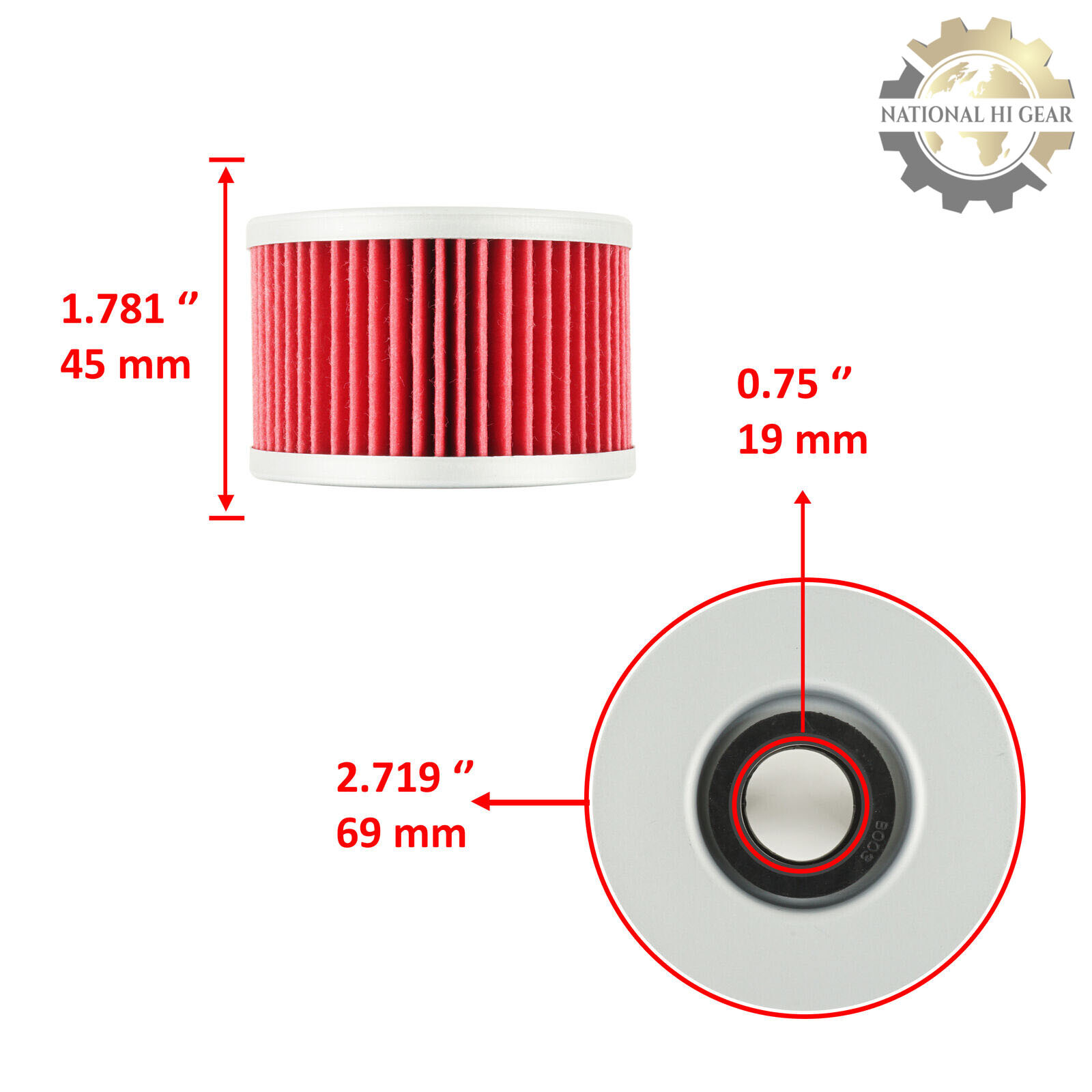 3 Pack Oil Filter for Honda Cx500Tc Turbo Gl500 I Silver Wing Interstate 500