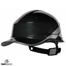 Delta Plus Black Baseball Diamond V Hard Hat Helmets Bump Cap Construction PPE