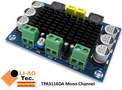 DC 12V 24V 100W TPA3116DA Mono Channel Digital Power Audio Amplifier TPA3116D2