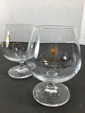 Set Of 2~Courvoisier Cognac de Napoleon France Stemmed Snifter
