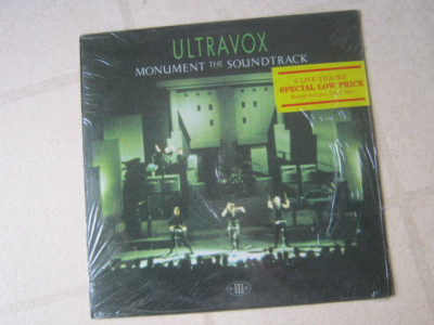 ULTRAVOX 198 ''MONUMENT THE SOUNDTRACK'' NEW/STILL-SEALED ORGNL VINTAGE UK LP