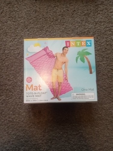 Intex Inflatable Pink Tote-N-Float Wave Mat,90"x34" Adult Size Brand New - Picture 2 of 4