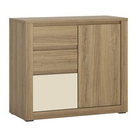Furniture To Go Hobby 3 Drawer 1 Door Cabinet, Wood, Oak Melamine/vanilla Furniture To Go Hobby 3 Drawer 1 Door Cabinet, Wood, Oak Melamine/vanilla