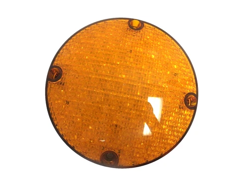 ECV7561FPTY SOUND OFF 7" ROUND LED AMBER  FRONT/PARK/TURN LIGHT SCHOOL BUS