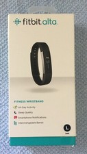 FITBIT ALTA FITNESS WRISTBAND ACTIVITY TRACKER - BLACK LARGE - NEW IN BOX
