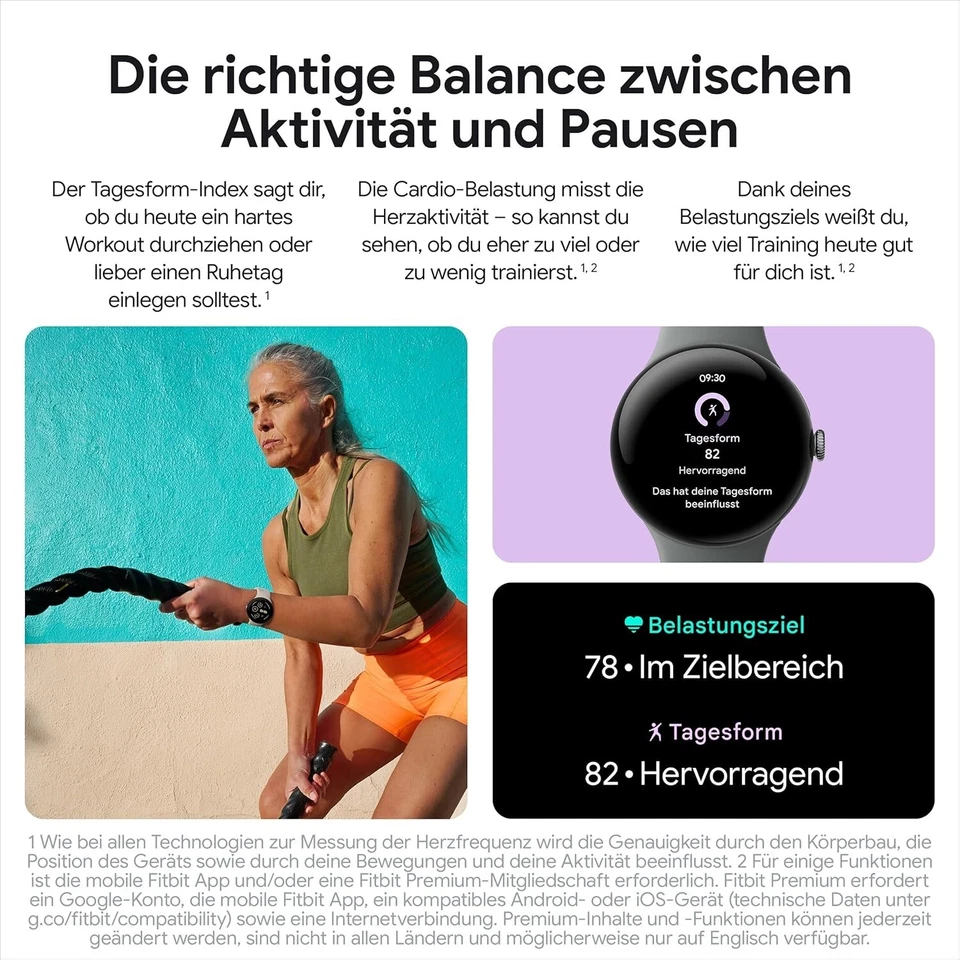 Google Pixel Watch 3 45mm 4G Matte Hazel Sportarmband Hazel - Bild 4 von 4