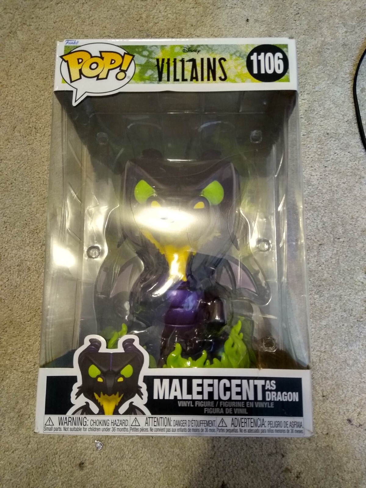 Funko Pop! Maleficent As Dragon (Sleeping Beauty), Disney Villains (18&Quot;)
