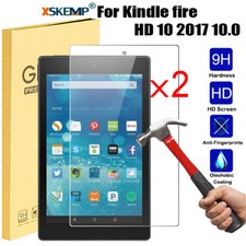 2Pcs For Amazon Kindle Fire 7 HD8 HD10 5th 7th Tempered Glass Screen Protector