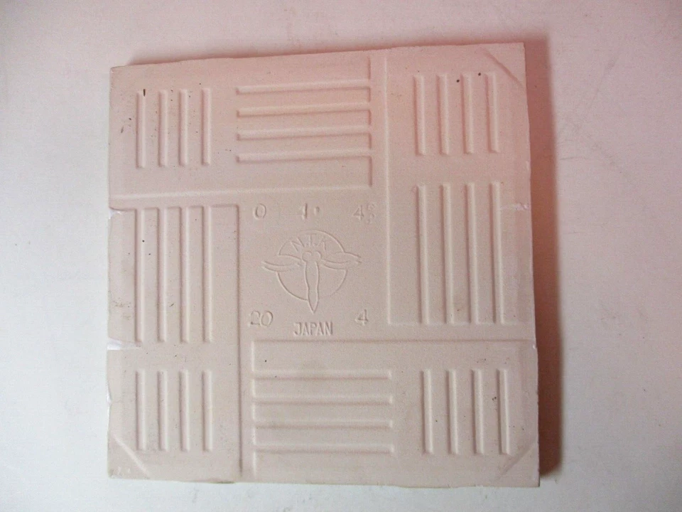 1 Azulejo de Pared NTK Japón Polvo Azul Veado Sobre Blanco Porcelana Cerámica De Colección Foto 3 de 4