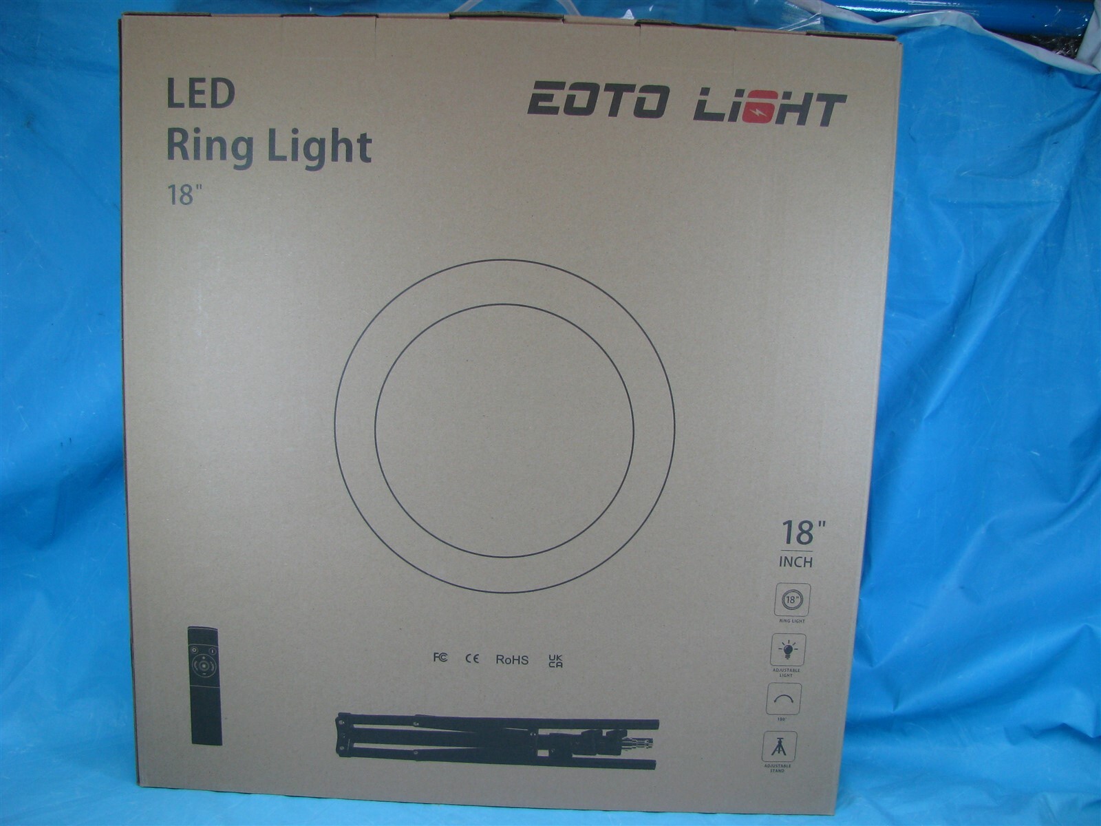 EOTO LIGHT 18 Inch LED Ring Light Tripod Stand Dimmable AM18 - NEW - FREE SHIP-image