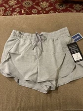90 Degree by Reflex Women’s Grey Activewear Athletic Shorts Size Small (BB)