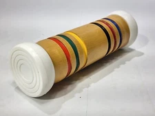 Vintage Forster Single Croquet Mallet Head Only Wooden Striped Replacement Used
