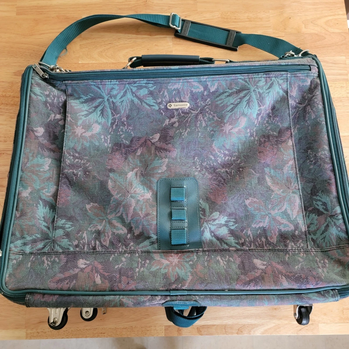 Samsonite Profile Tapestry Garment Bag Purple Floral Travel