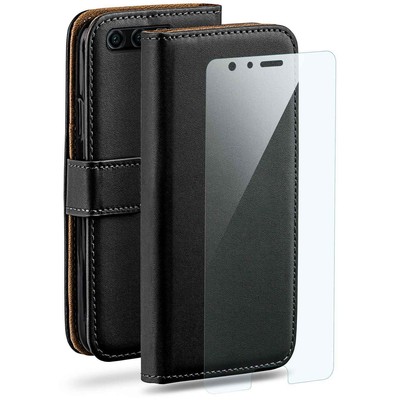 Handy Tasche für Huawei Honor 9 Schutz Hülle zum Klappen Handyhülle mit Folie