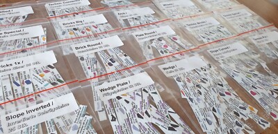 Label for LEGO  Parts to fit Allit/Workzone Sorting Boxes Labels