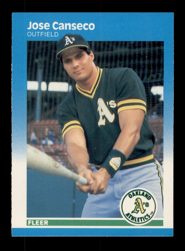 1987 FLEER #389 JOSE CANSECO ROOKIE RC OAKLAND A'S