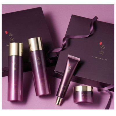 Renewal Eunyul Premium Ginseng Herbal Skin Care Set Cream Toner Lotion Eye cream