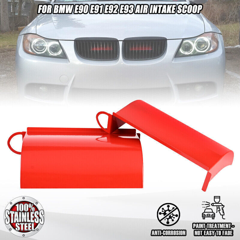 Red AIR INTAKE SCOOP For BMW E90 E91 E92 E93 325x 325i 335i 330i