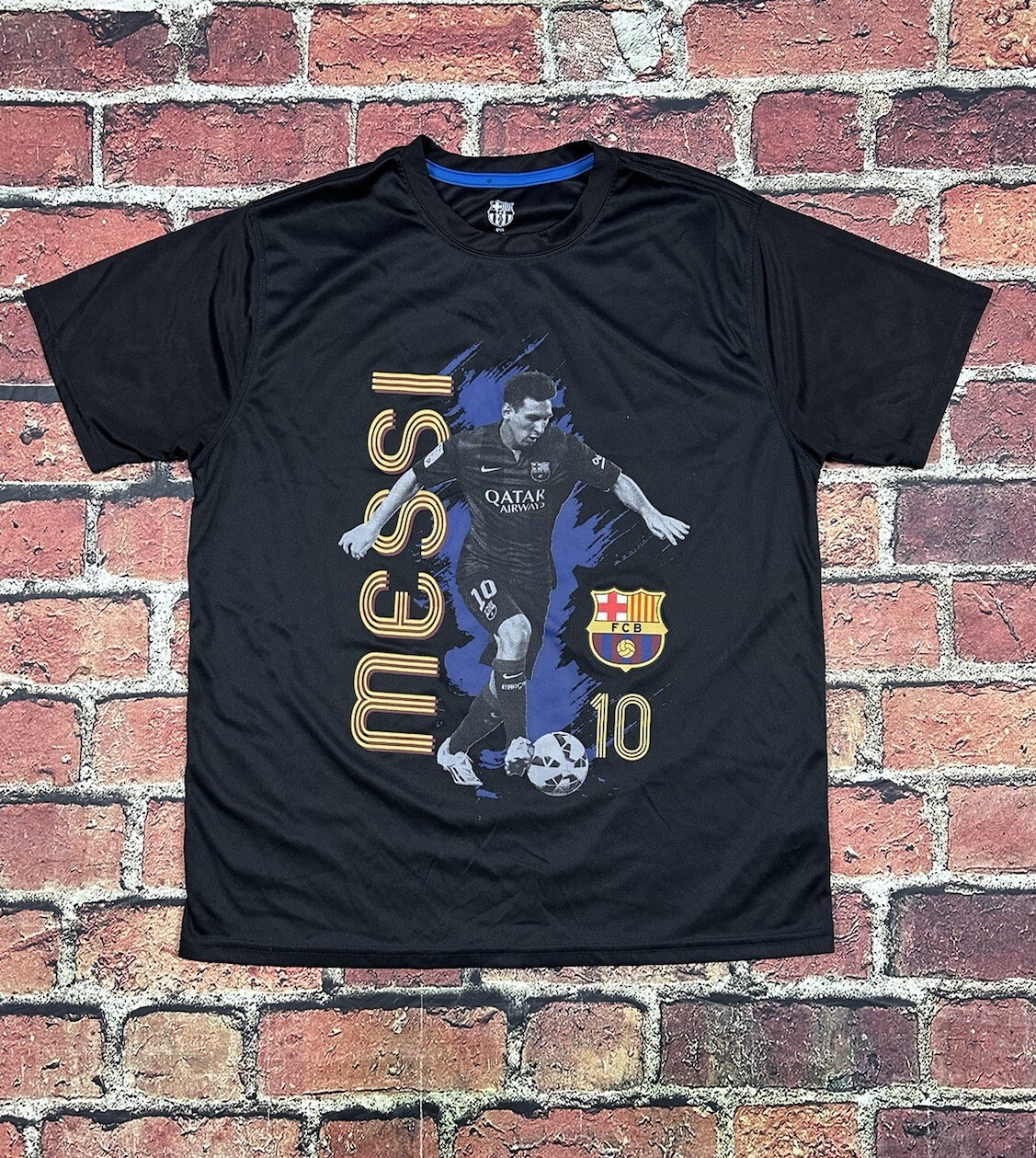 FC Barcelona FCB Official Product Jersey T Shirt Lionel Messi Soccer Men’s XL