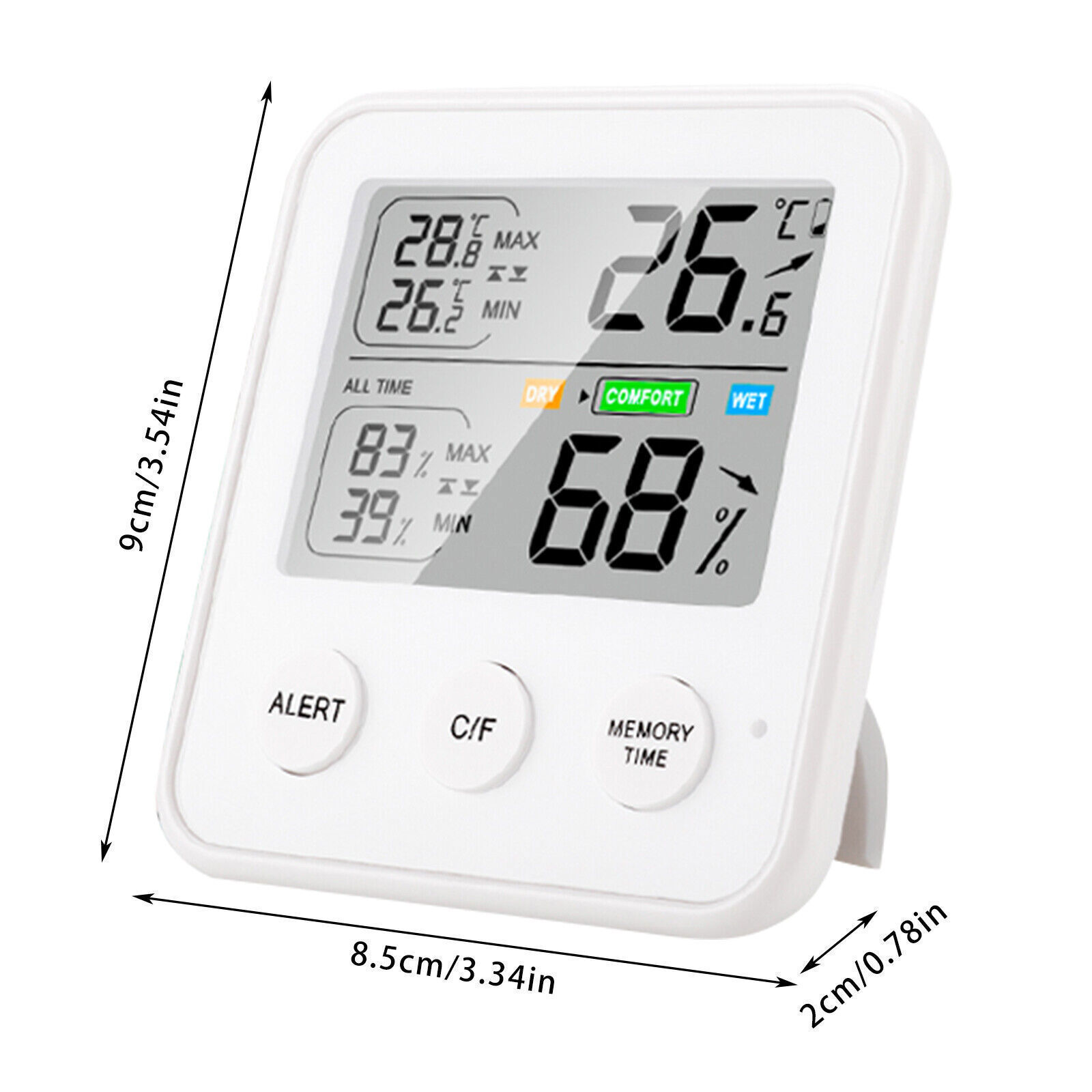 Mini Thermometer Hygrometer Temperaturmesser Luftfeuchtigkeit Thermo